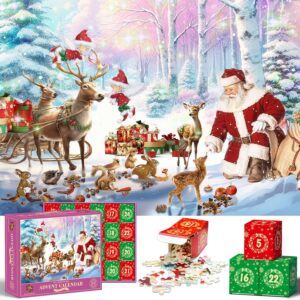 Adventskalender 2024 Puzzle – 1008 Teile für weihnachtlichen Puzzlespaß!