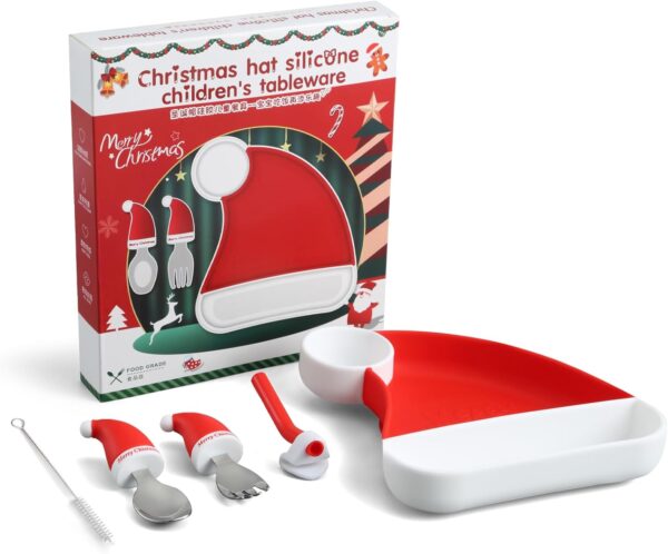 BEWOS Weihnachten Kindergeschirr Set – 5-teilig