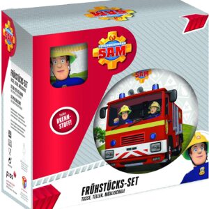 P:os Frühstücksset Feuerwehrmann Sam – Perfekt für kleine Helden!