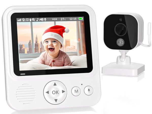 OBVHNUA Babyphone mit Kamera – 2,8 Zoll 720p LCD für sichere Babyüberwachung