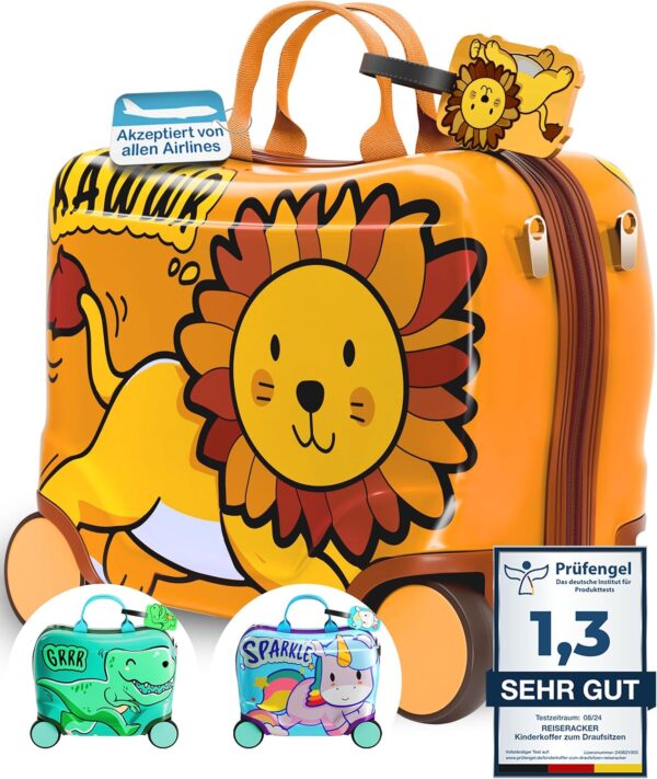Kinderkoffer Safari Sunset – Der perfekte Reisebegleiter zum Draufsitzen & Rollen!