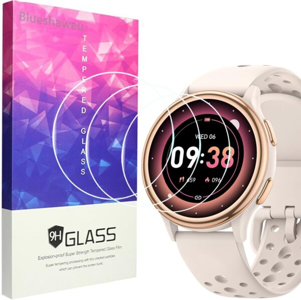 Blueshaweu Displayschutzfolie für AIMIUVEI Damen Smartwatch G53 1,27" [3 Stück]