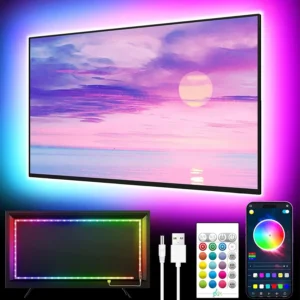 GIPOYENT LED TV-Hintergrundbeleuchtung 5M – Für beeindruckende TV-Momente bei Tag & Nacht