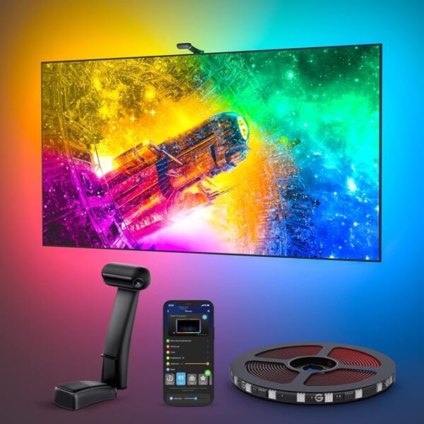 Govee Envisual TV Hintergrundbeleuchtung T2, 55–65 Zoll – Smartes Licht für dein Heimkino