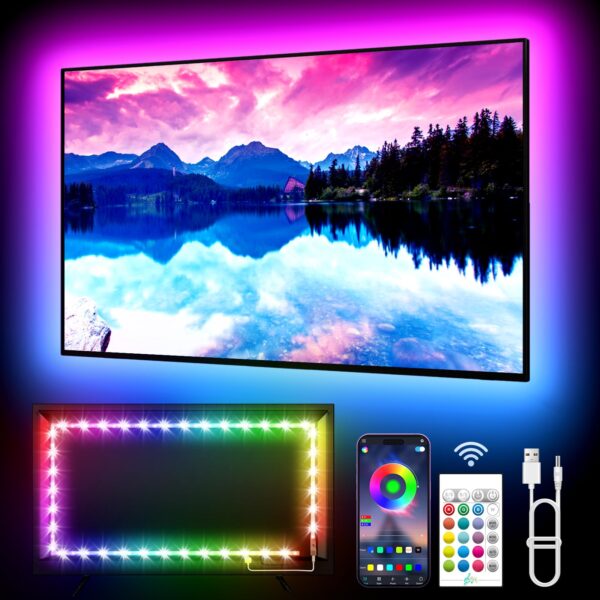 KANTUTOE TV LED Hintergrundbeleuchtung 3M für 32–45 Zoll