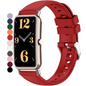 OUTPUTBT Silikon Uhrenarmband 16mm (Farbe: 21Rot)