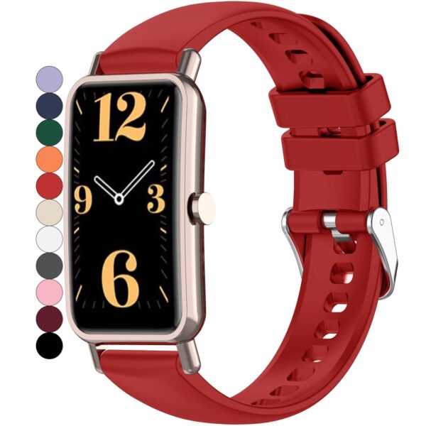 OUTPUTBT Silikon Uhrenarmband 16mm (Farbe: 21Rot)
