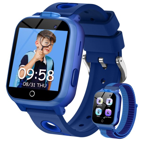 Smartwatch für Kinder mit 26 Spielen – Navy Blau
