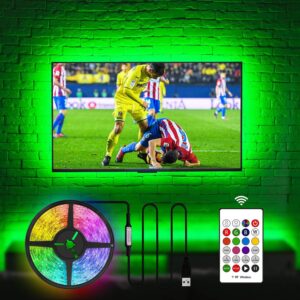 HAMLITE USB TV Hintergrundbeleuchtung 5,5M für 70–82 Zoll Fernseher