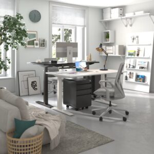FlexiSpot E7 Pro Tischgestell – Elektrisch höhenverstellbar mit C-Fuß in Schwarz