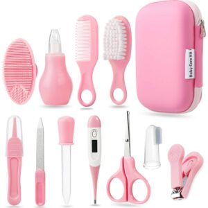 PandaEar Baby Pflegeset 10-teilig (Rosa) – Alles für dein kleines Wunder