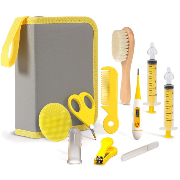 PewinGo Babypflege Set 10-teilig – Gelb | Rundum versorgt mit Stil