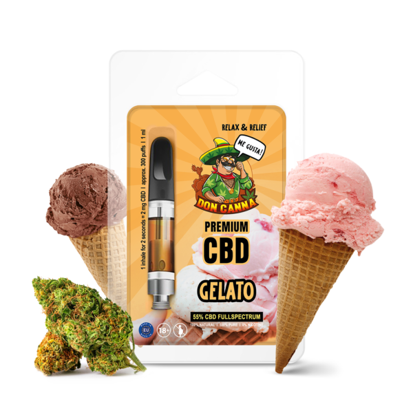 Premium CBD Liquid Gelato – 1 ml cremiger Genuss & pure Entspannung